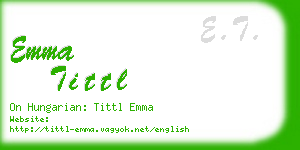 emma tittl business card
